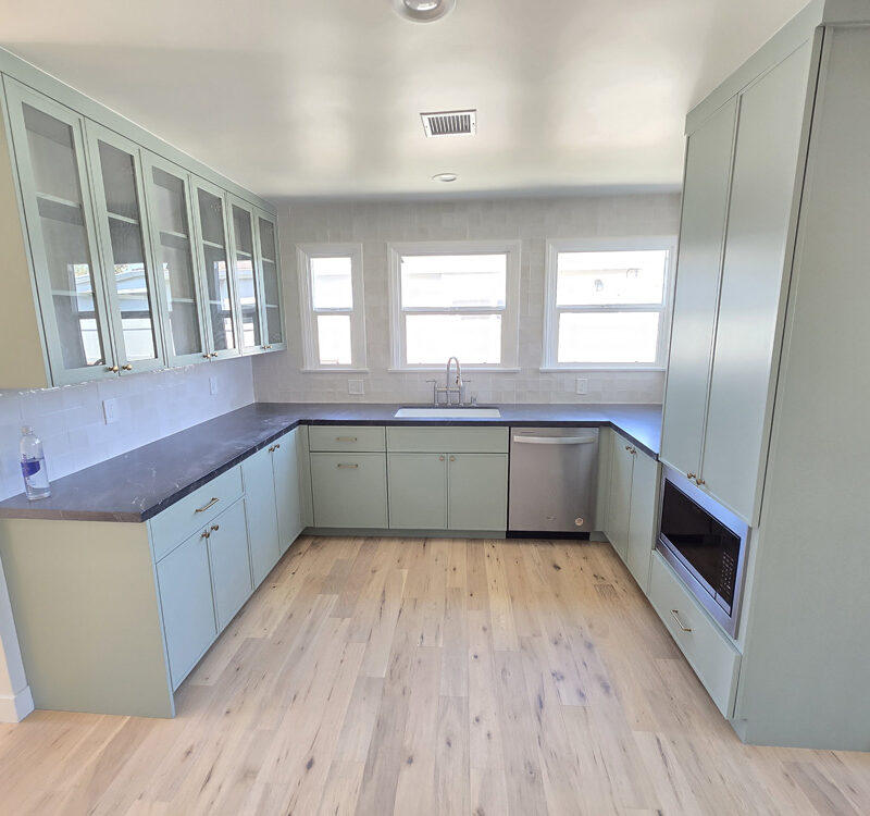 freshly cabinets refinished in a home near santa clarita, ca