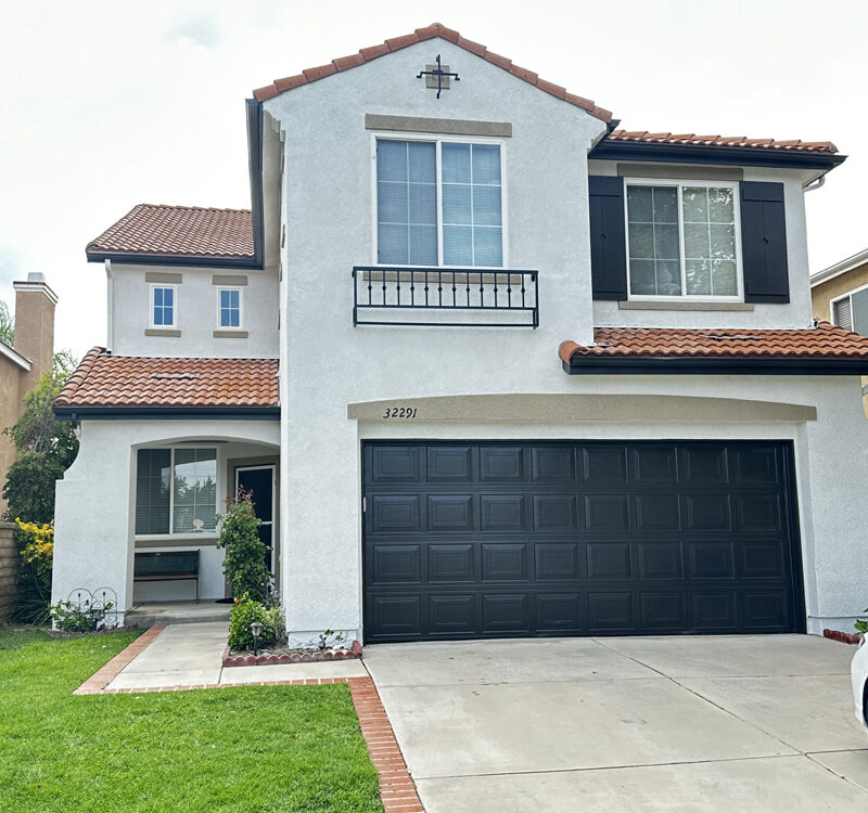 brick home after exterior painting in santa clarita