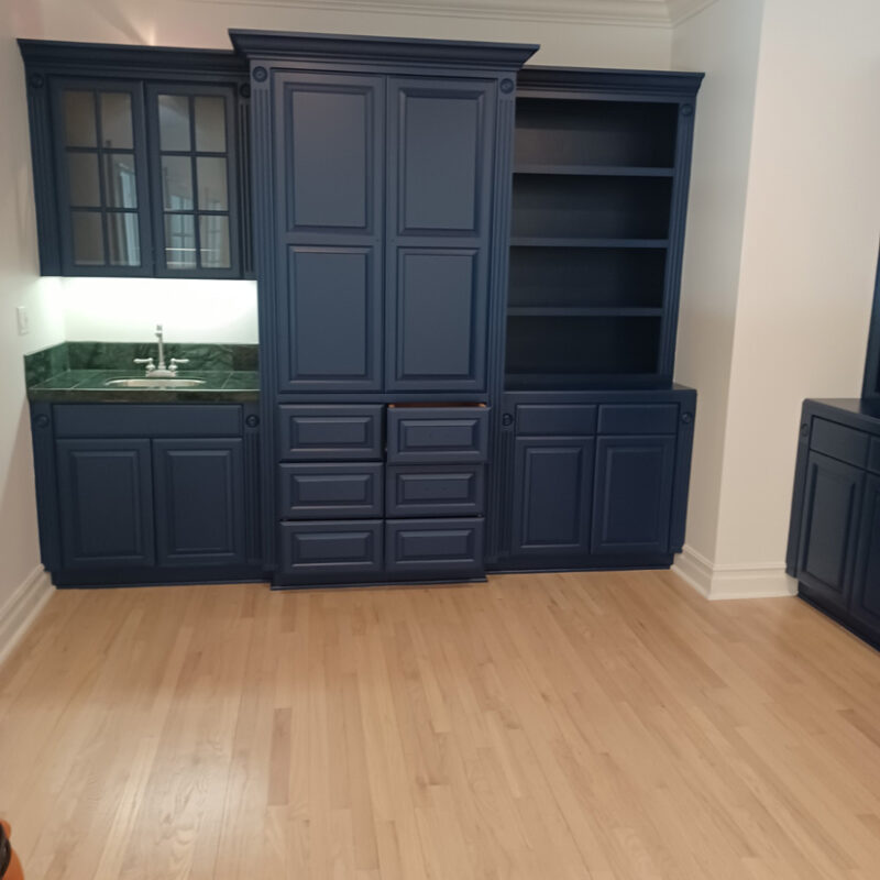 custom cabinet refinishing in home near santa clarita